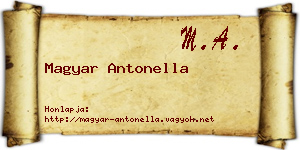 Magyar Antonella névjegykártya